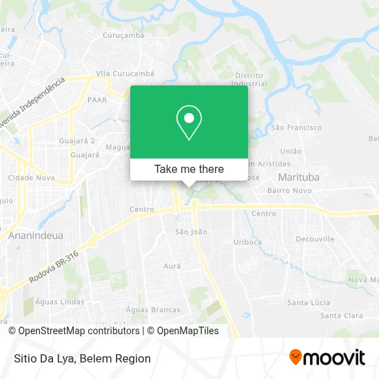 Sitio Da Lya map