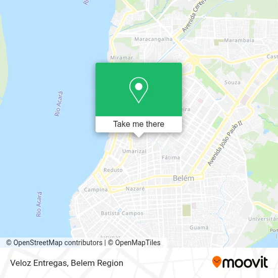 Veloz Entregas map