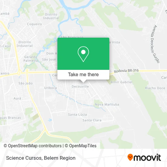 Science Cursos map