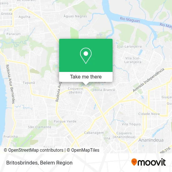Britosbrindes map