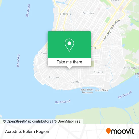 Acredite map