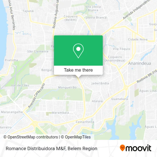 Romance Distribuidora M&F map