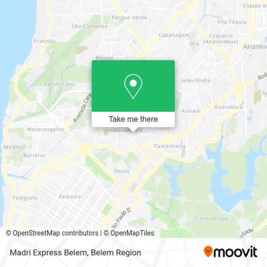 Madri Express Belem map