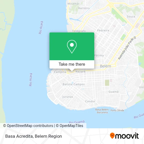Basa Acredita map