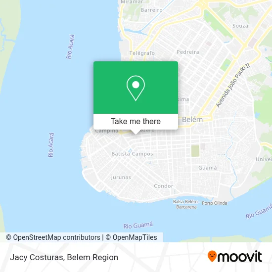 Jacy Costuras map
