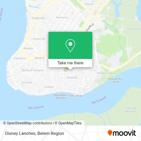 Disney Lanches map