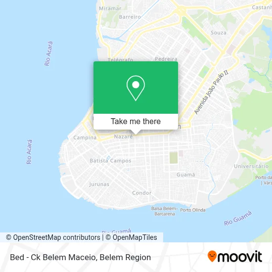Bed - Ck Belem Maceio map