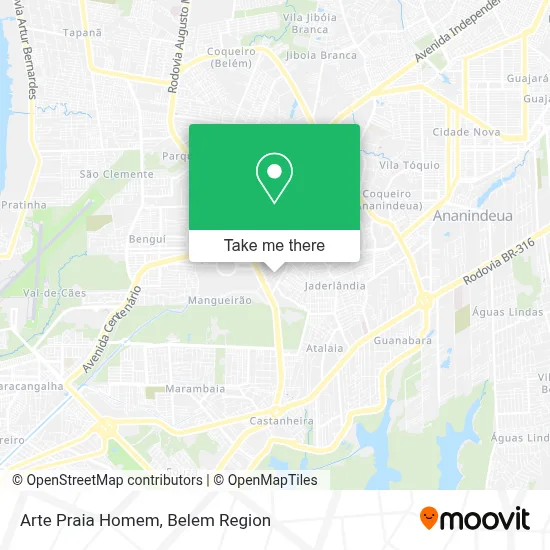 Arte Praia Homem map