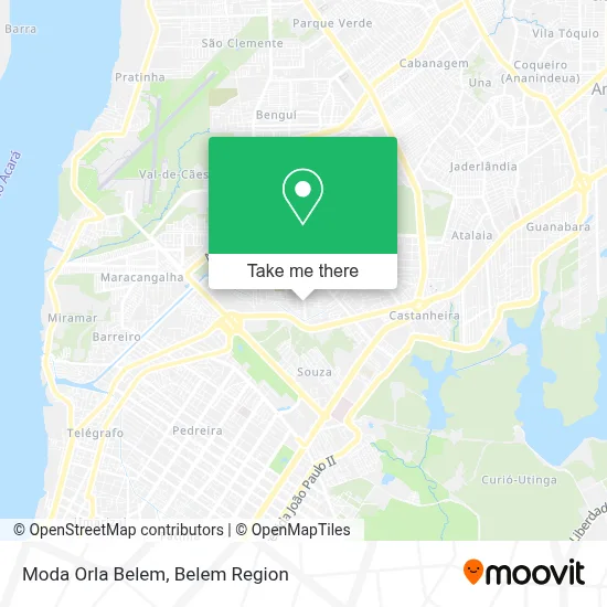 Moda Orla Belem map
