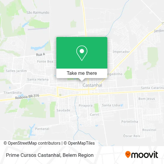 Prime Cursos Castanhal map