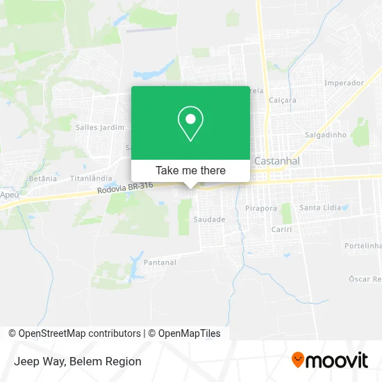 Jeep Way map