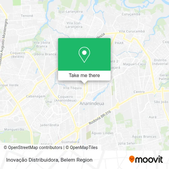 Inovação Distribuidora map