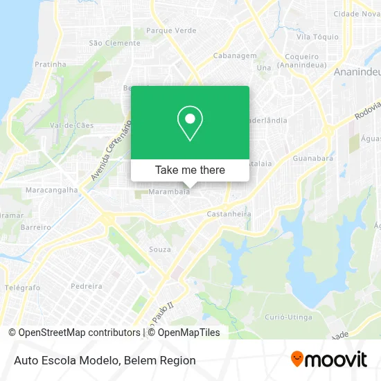 Auto Escola Modelo map