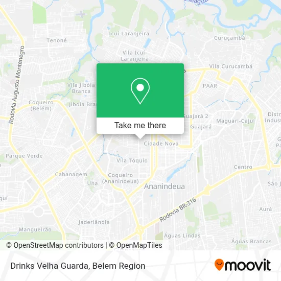 Drinks Velha Guarda map