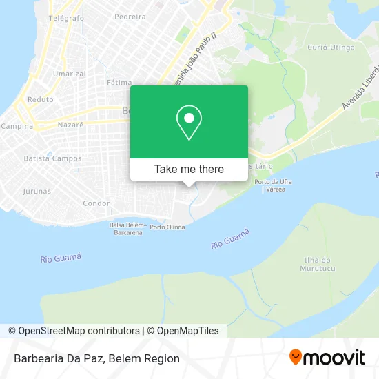 Barbearia Da Paz map