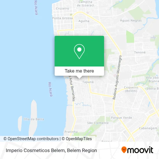 Imperio Cosmeticos Belem map