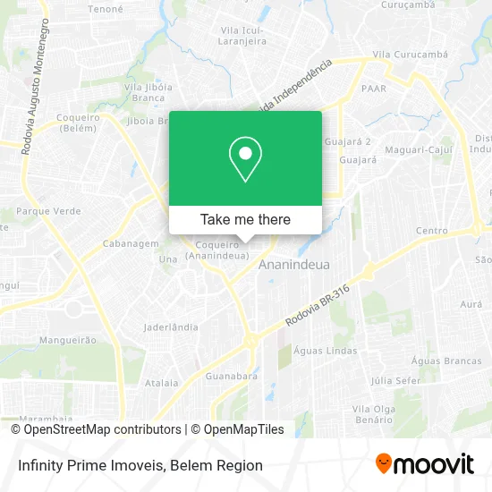 Infinity Prime Imoveis map