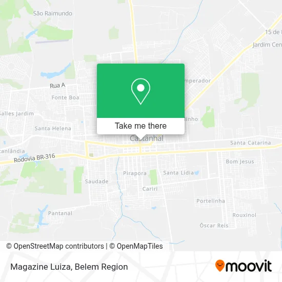 Magazine Luiza map