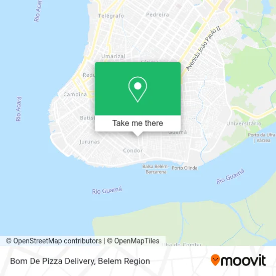 Bom De Pizza Delivery map