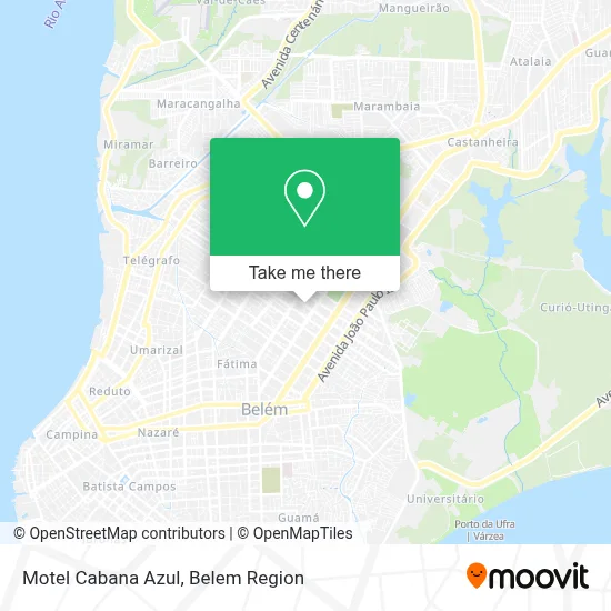 Motel Cabana Azul map