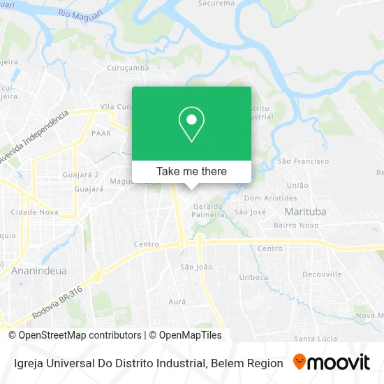 Igreja Universal Do Distrito Industrial map