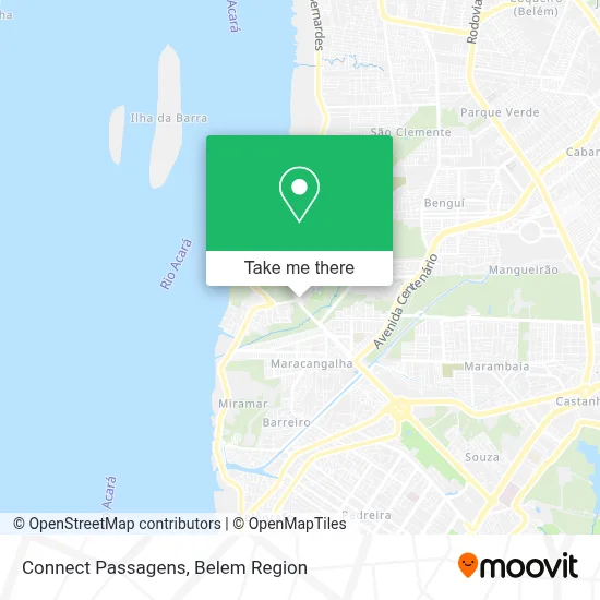 Connect Passagens map