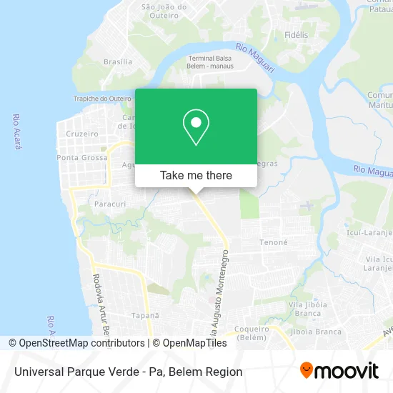 Universal Parque Verde - Pa map