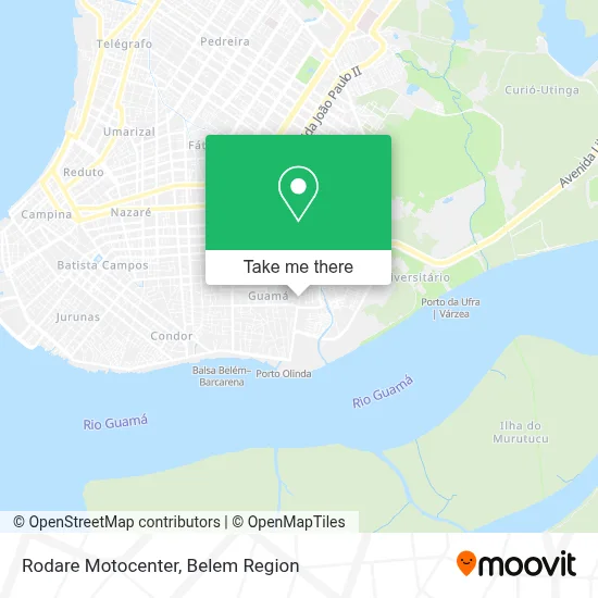 Rodare Motocenter map