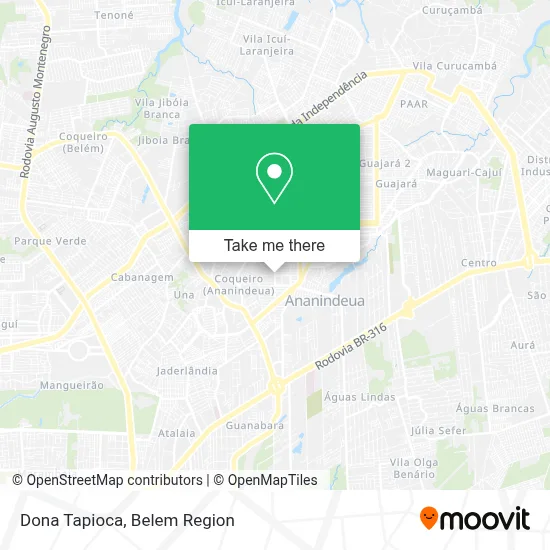 Dona Tapioca map
