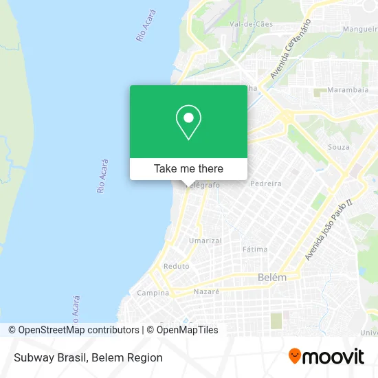 Subway Brasil map