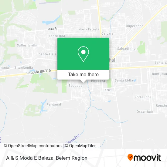 A & S Moda E Beleza map