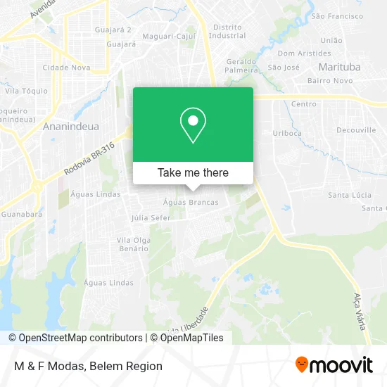 M & F Modas map