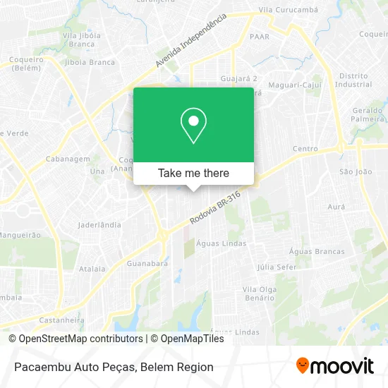 Pacaembu Auto Peças map