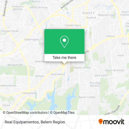 Real Equipamentos map