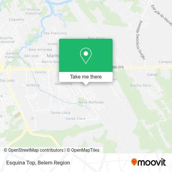 Esquina Top map