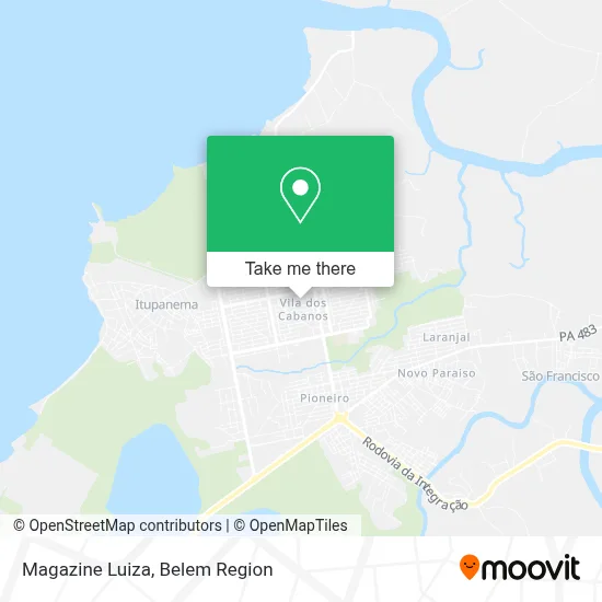 Magazine Luiza map
