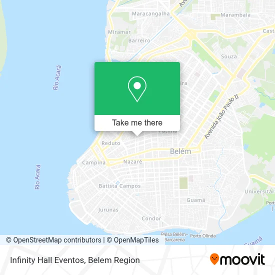 Infinity Hall Eventos map