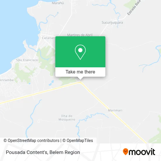 Pousada Content's map
