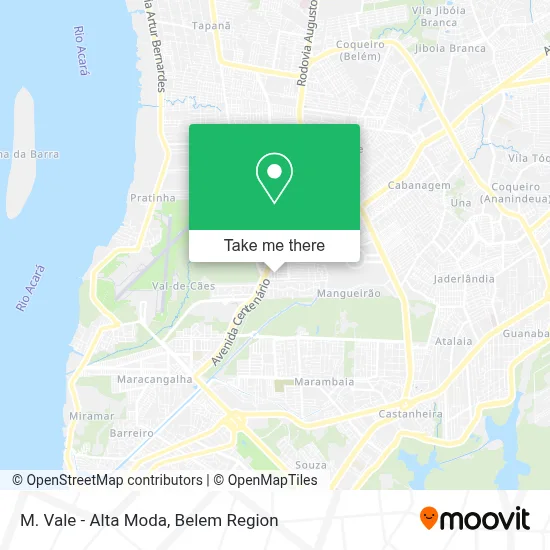 M. Vale - Alta Moda map