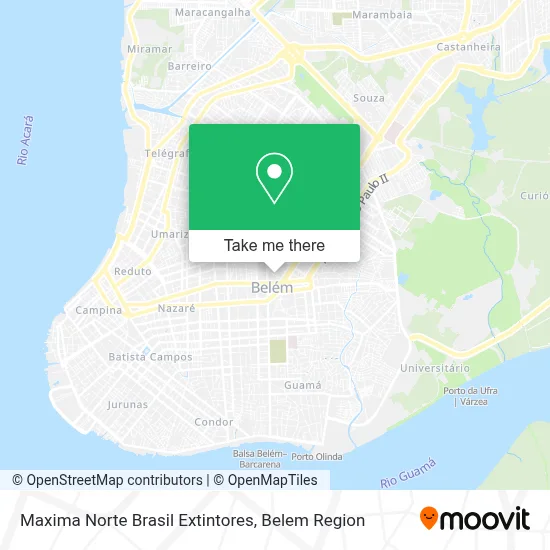 Maxima Norte Brasil Extintores map