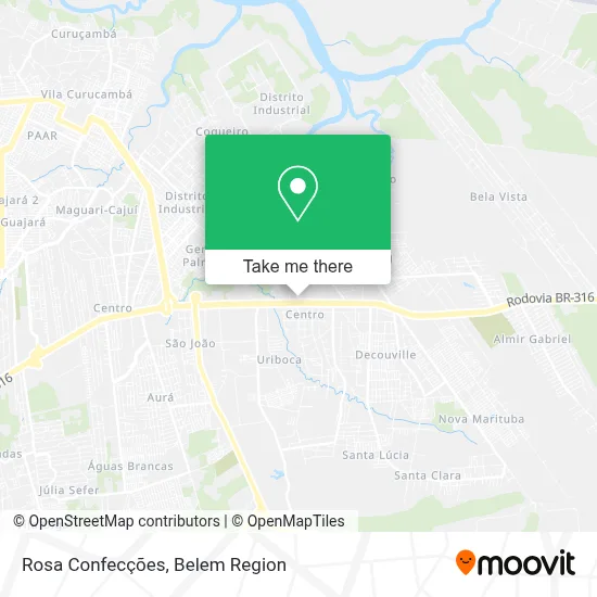 Rosa Confecções map