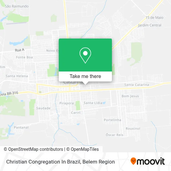 Christian Congregation In Brazil map
