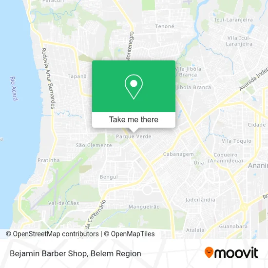 Bejamin Barber Shop map