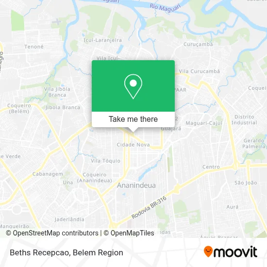 Beths Recepcao map