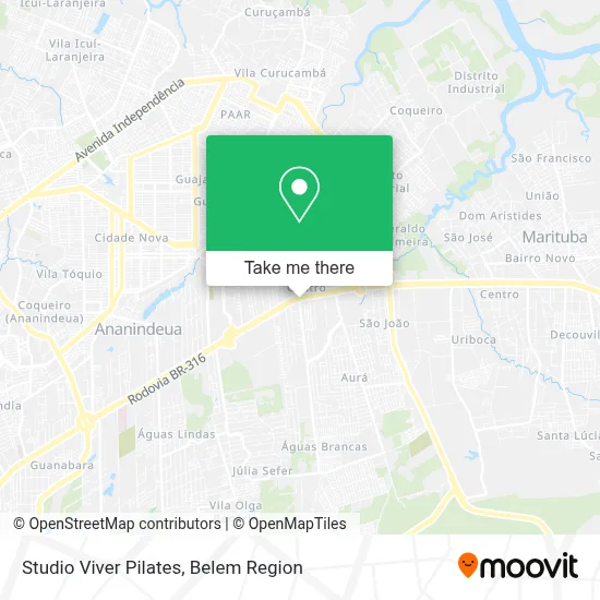 Studio Viver Pilates map