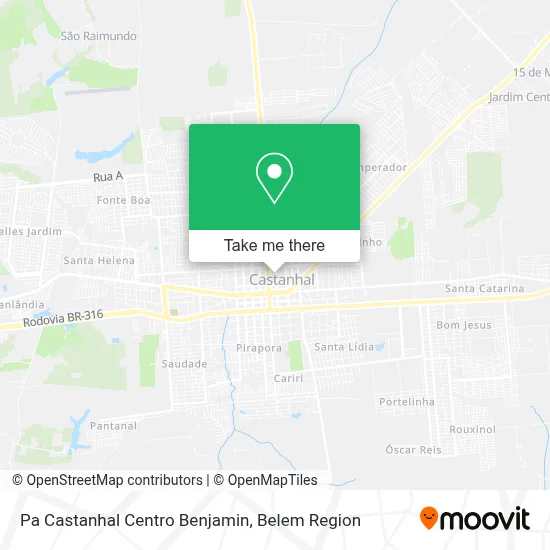 Pa Castanhal Centro Benjamin map