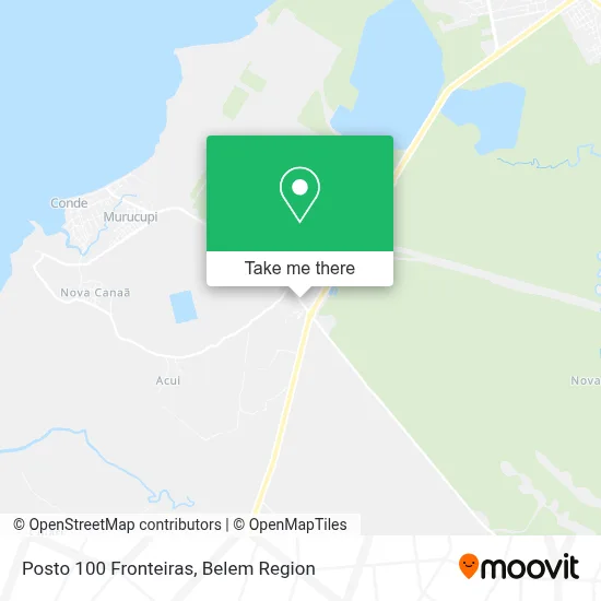 Posto 100 Fronteiras map