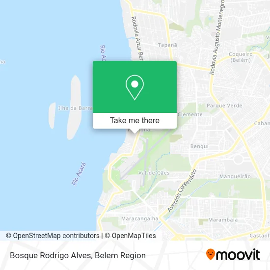 Bosque Rodrigo Alves map