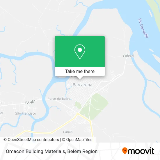 Omacon Building Materials map