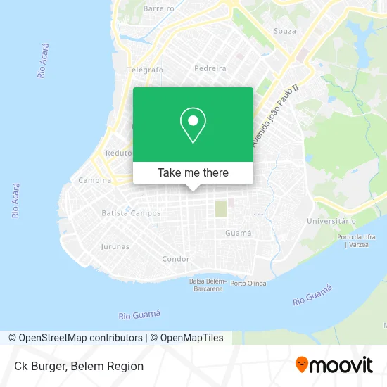Ck Burger map